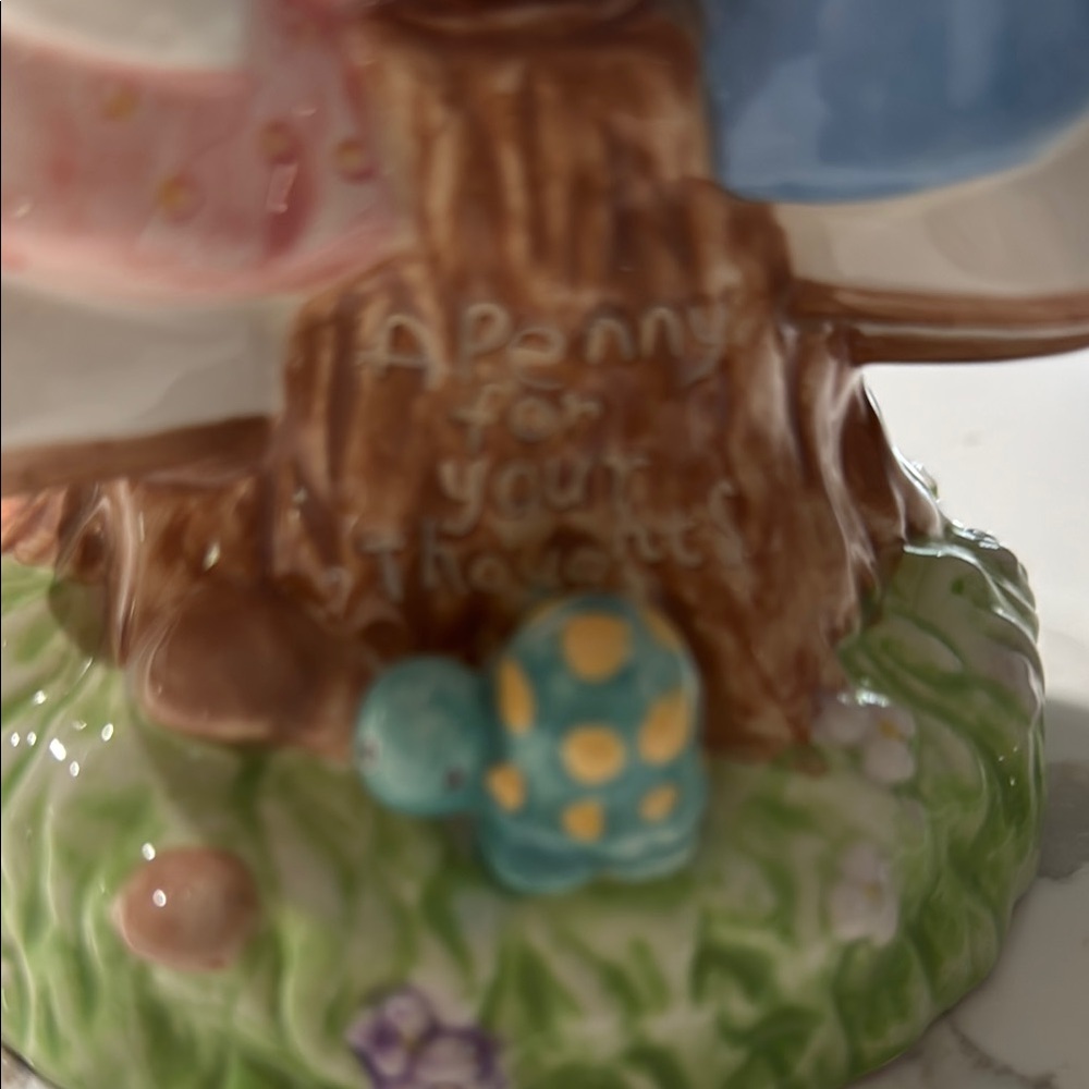 Precious Moments 2002 A Penny For Your Thoughts Ceramic Bank Enesco - Picture 5 of 8